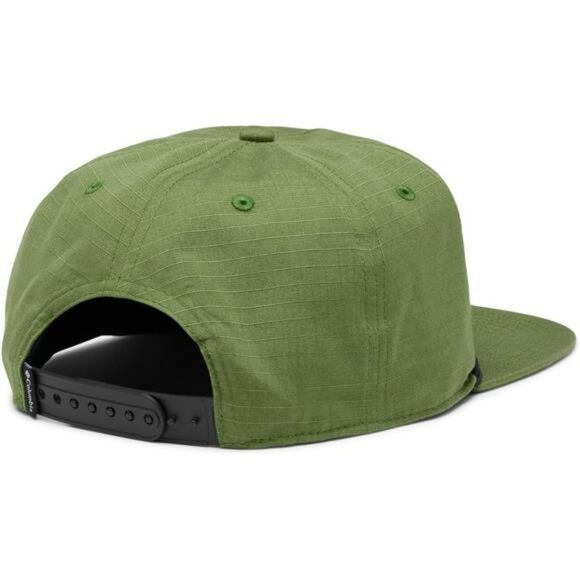 Flat Bill Snapback Hat Mens 5 Panel Vintage Style Cotton Adjustable Cap - Picture 2 of 4